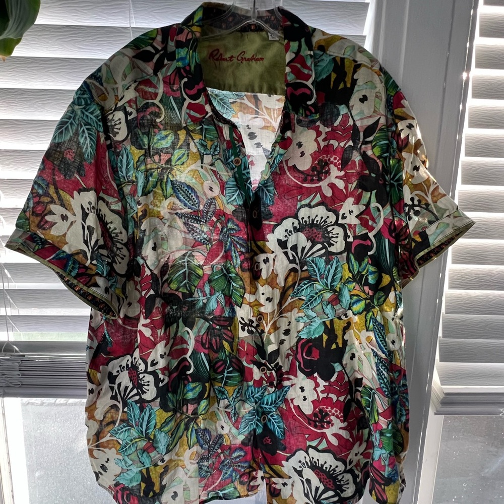 Robert Graham Multicolor Floral Button Down Shirt